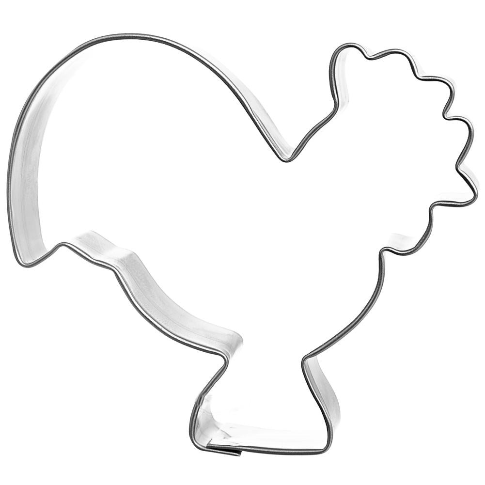 Classic Rooster-shaped Cake Mold in Stainless Steel