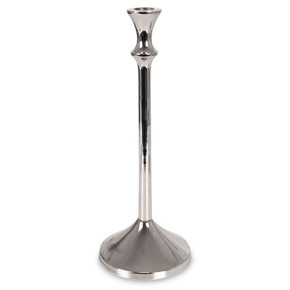 Classic Silver Candlestick for Long Candles