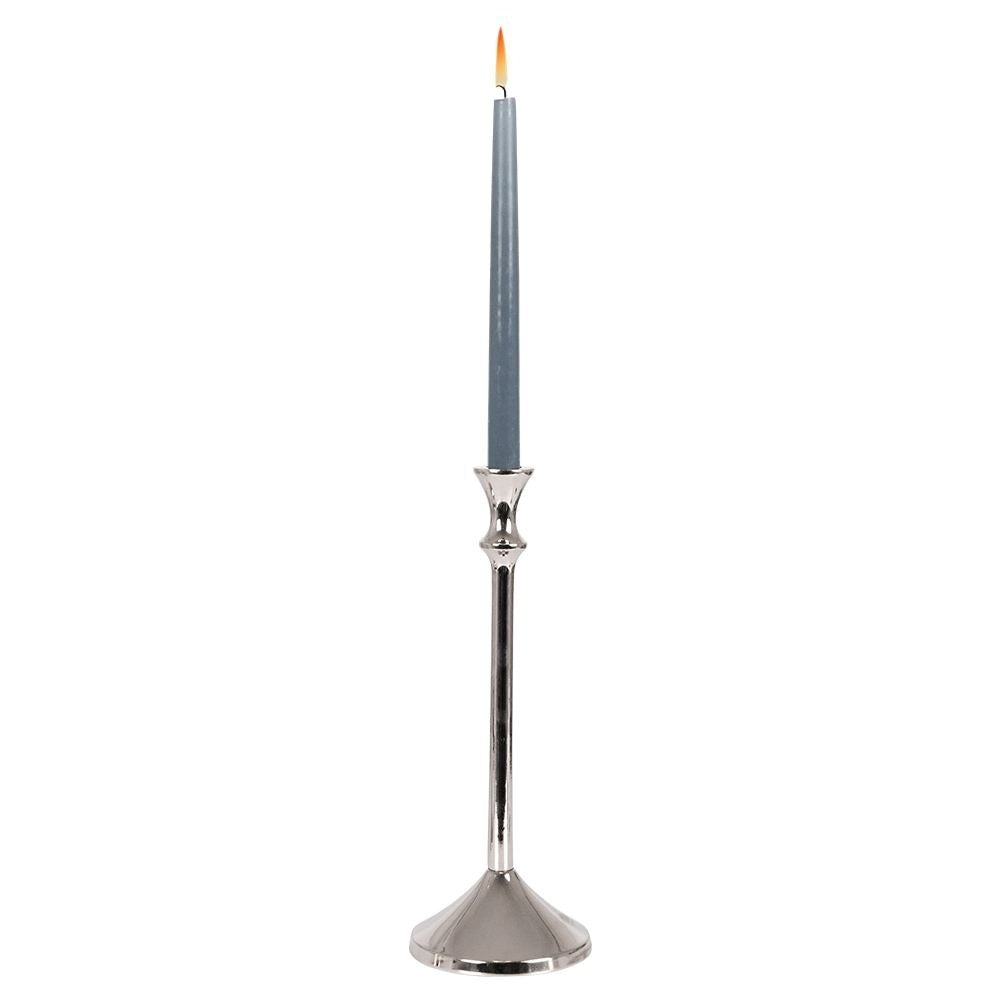 Classic Silver Candlestick for Long Candles