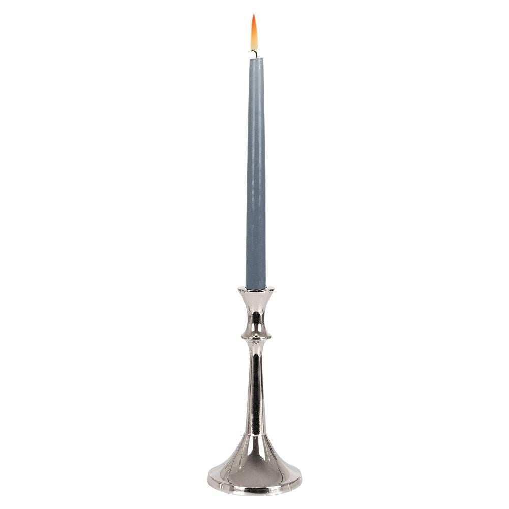 Classic Silver Colored Candle Holder for Long Candles