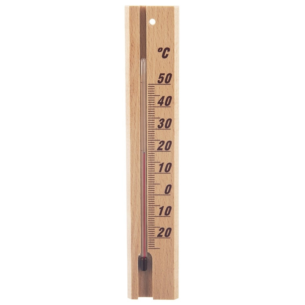 Classic Wooden Thermometer for Indoor and Outdoor Temperature