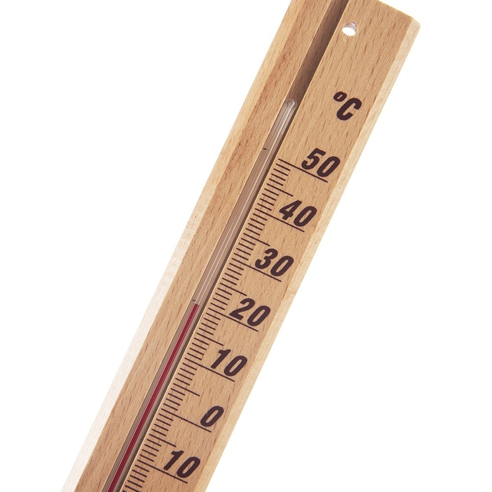 Classic Wooden Thermometer for Indoor and Outdoor Temperature