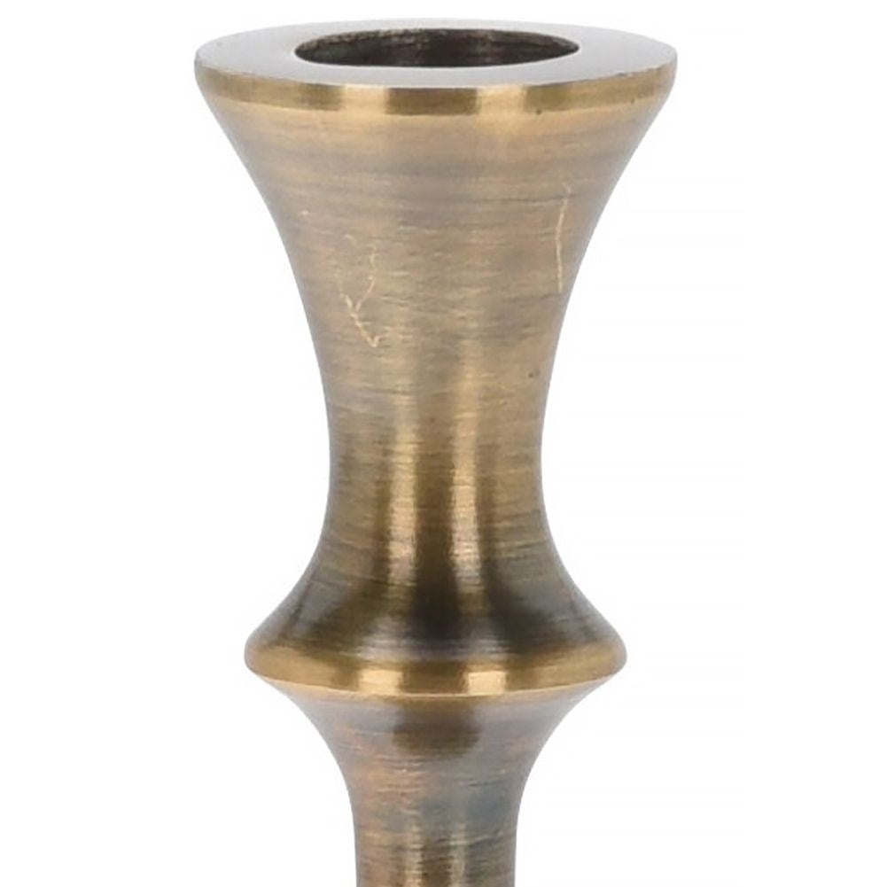 Classic candle holder in gold aluminum for long candles