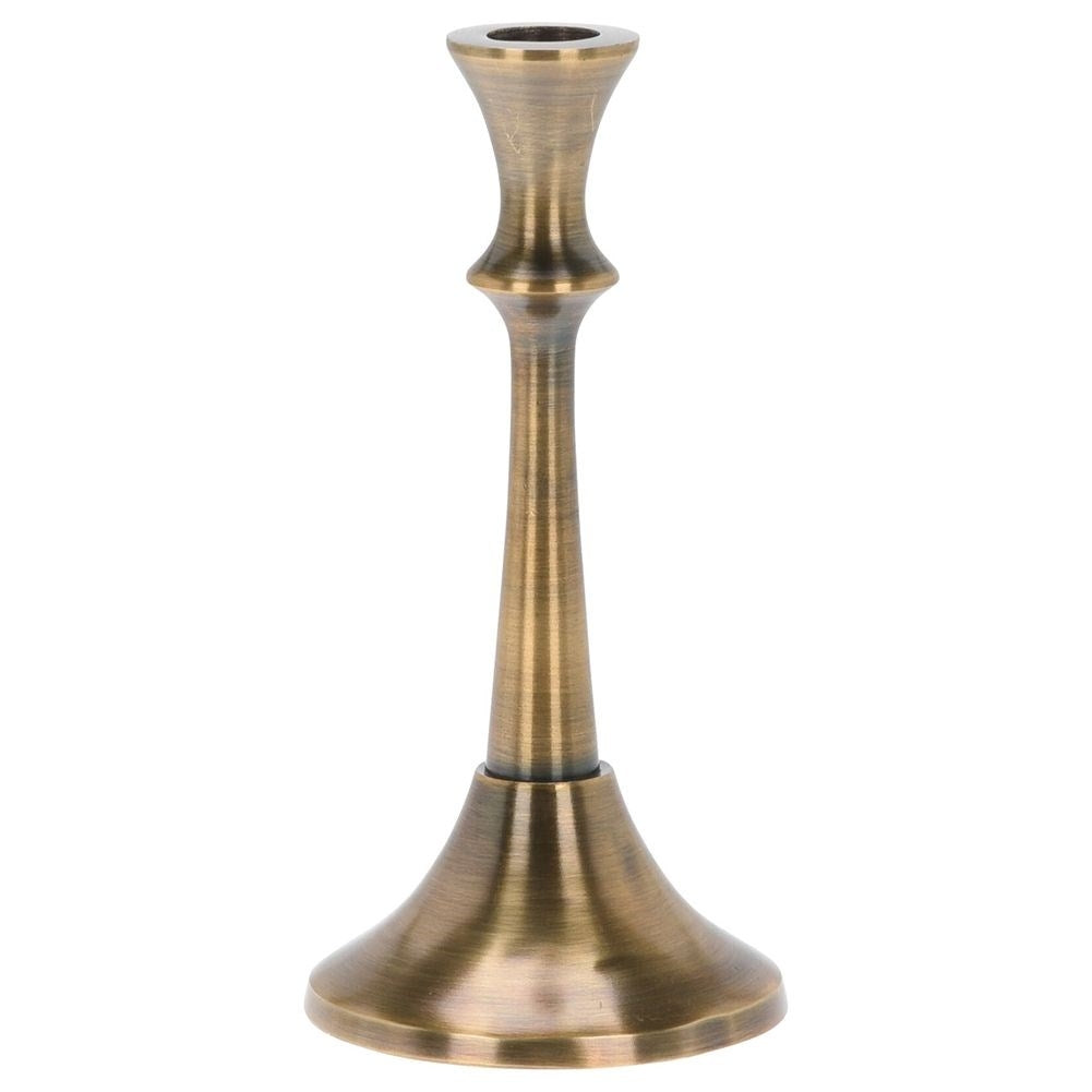 Classic candle holder in gold aluminum for long candles