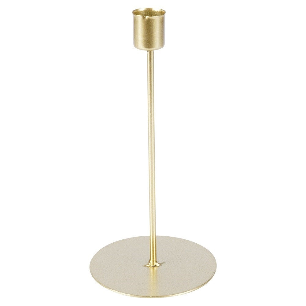 Classic candle holder in gold for long candles - elegant decoration
