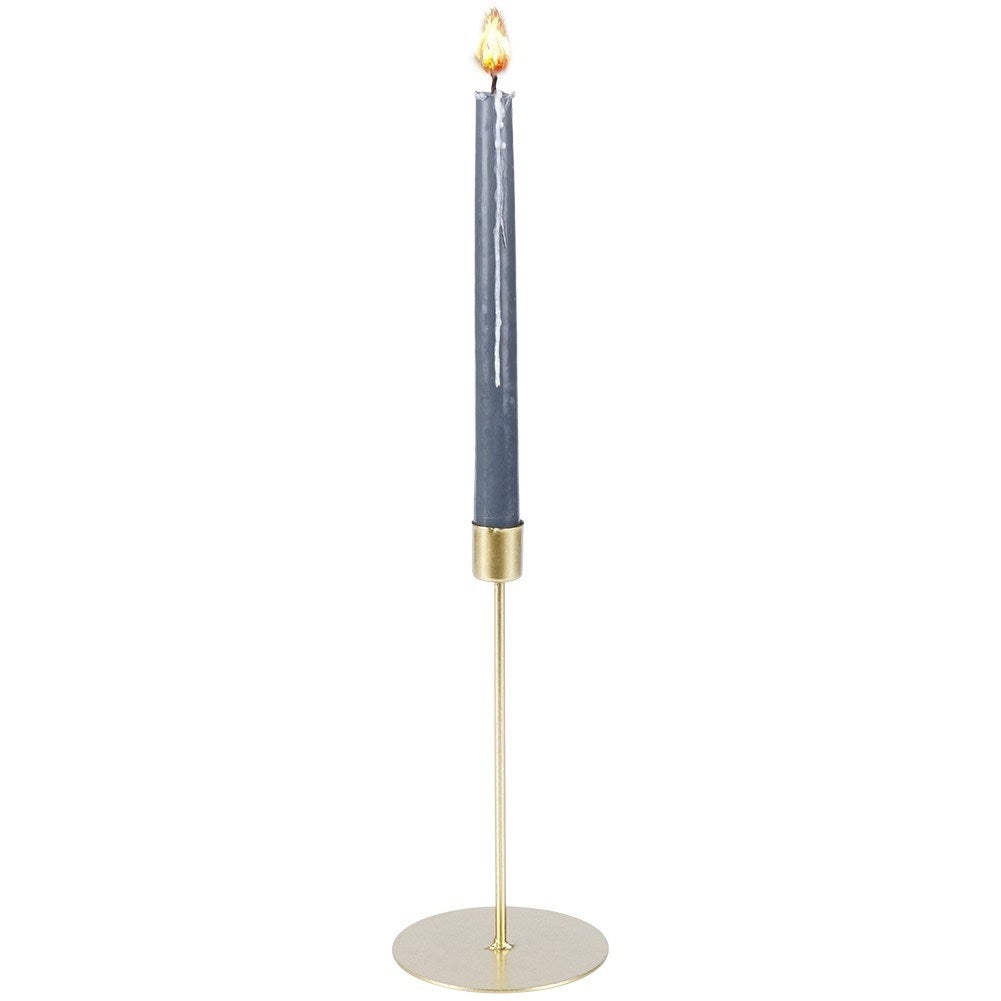 Classic candle holder in gold for long candles - elegant decoration