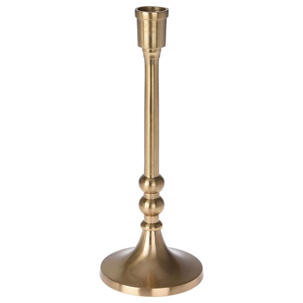 Classic elegance: Candlestick for long candles in gold