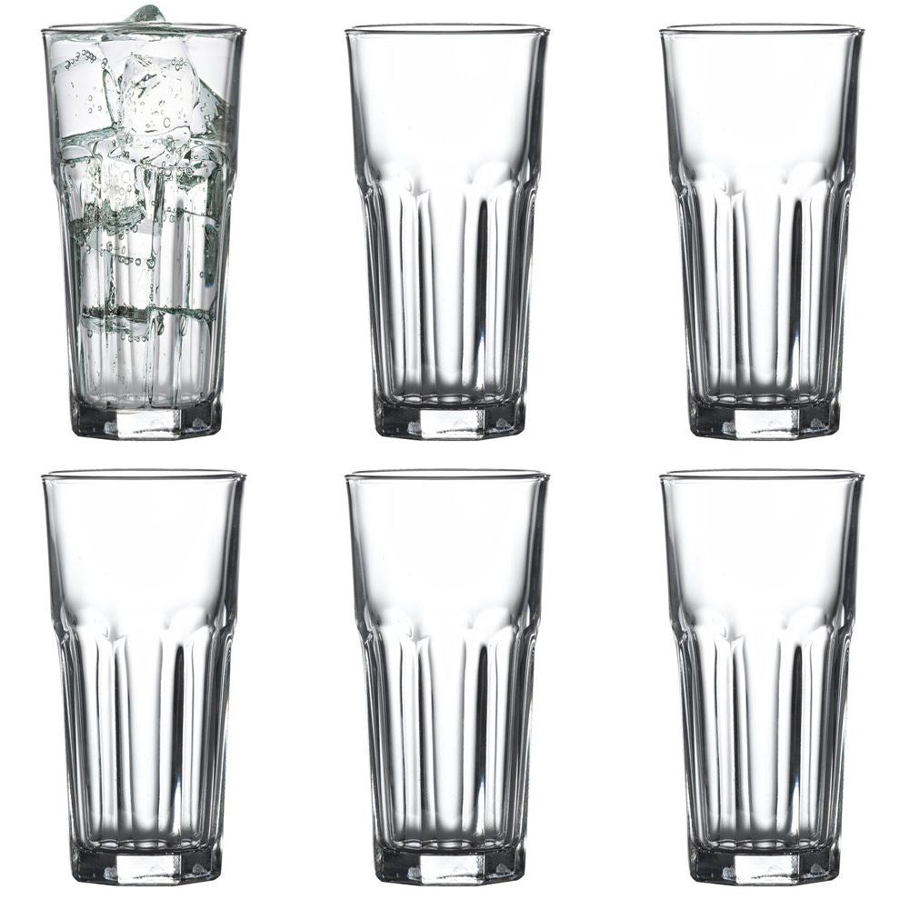 Classic set of 6 glasses for all drinks, durable and stylish