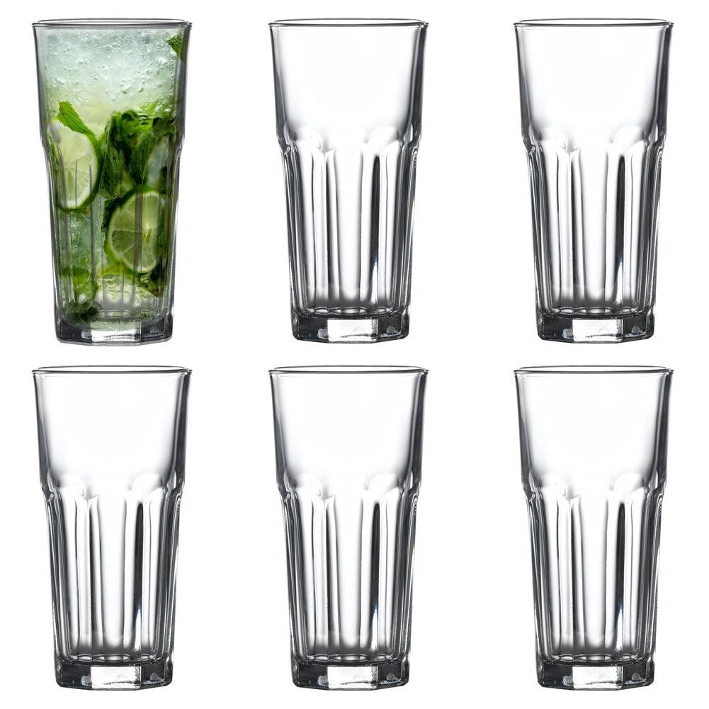 Classic set of 6 glasses for all drinks, durable and stylish