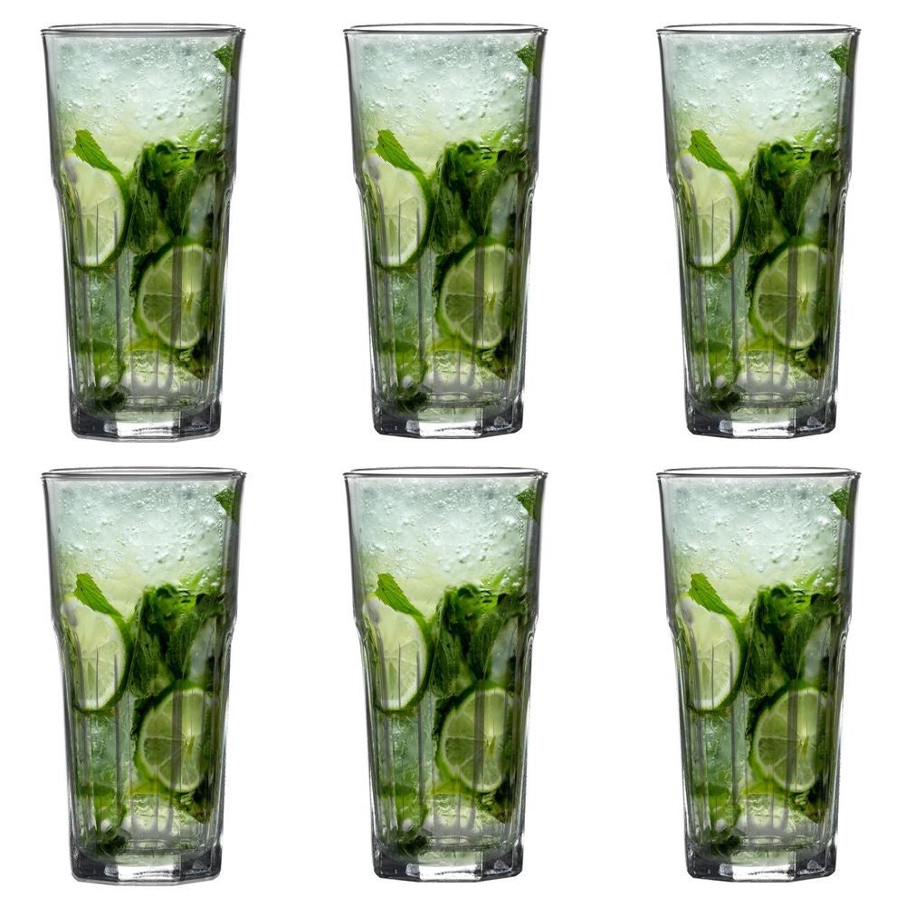 Classic set of 6 glasses for all drinks, durable and stylish