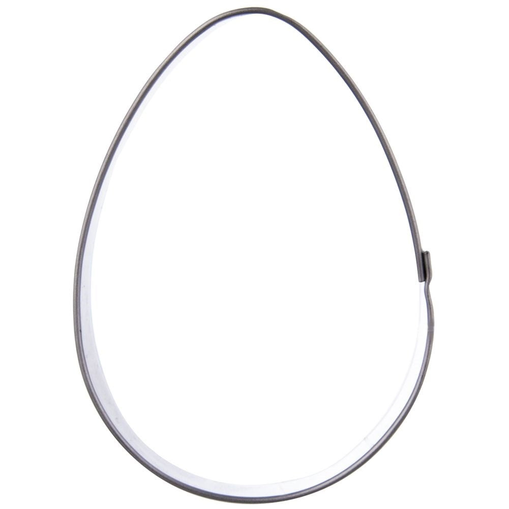 Classic stainless steel egg-shaped cake tin for Easter cakes