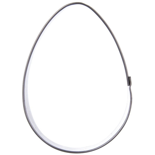 Classic stainless steel egg-shaped cake tin for Easter cakes