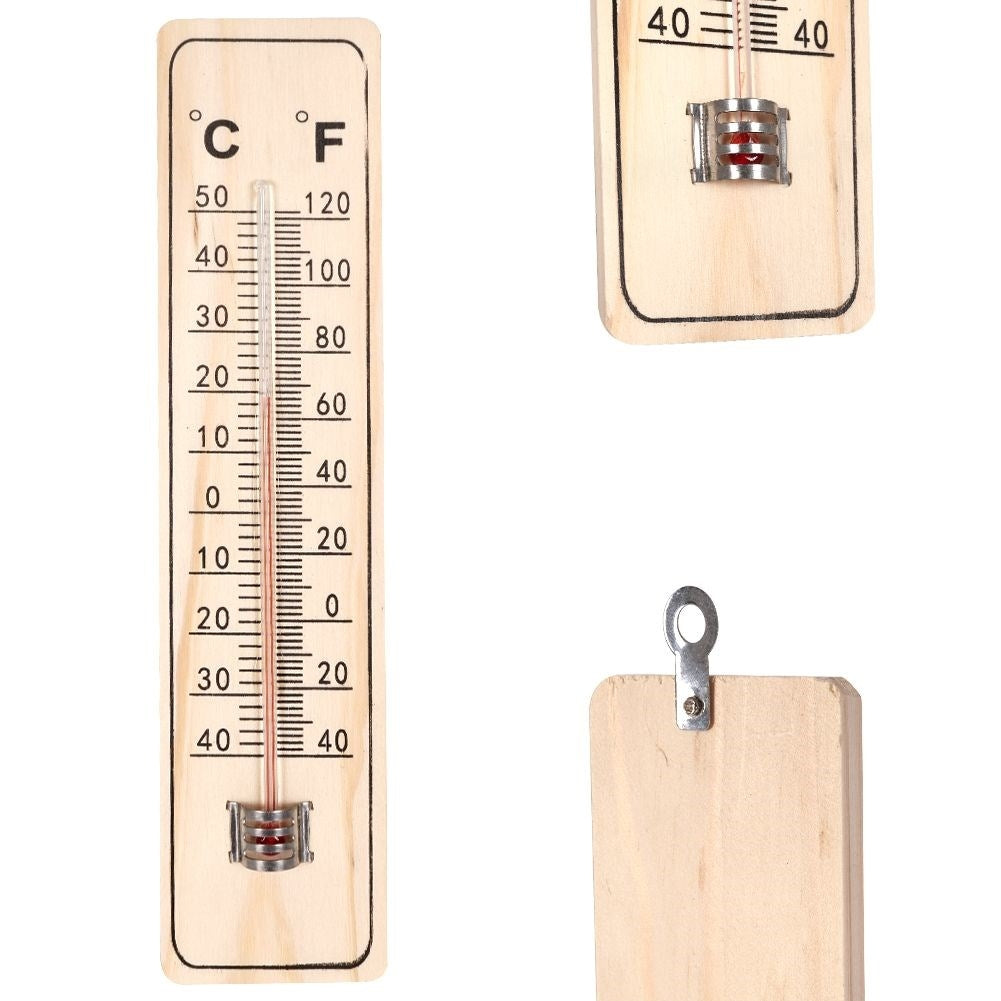 Classic thermometer for indoors and outdoors in MDF board