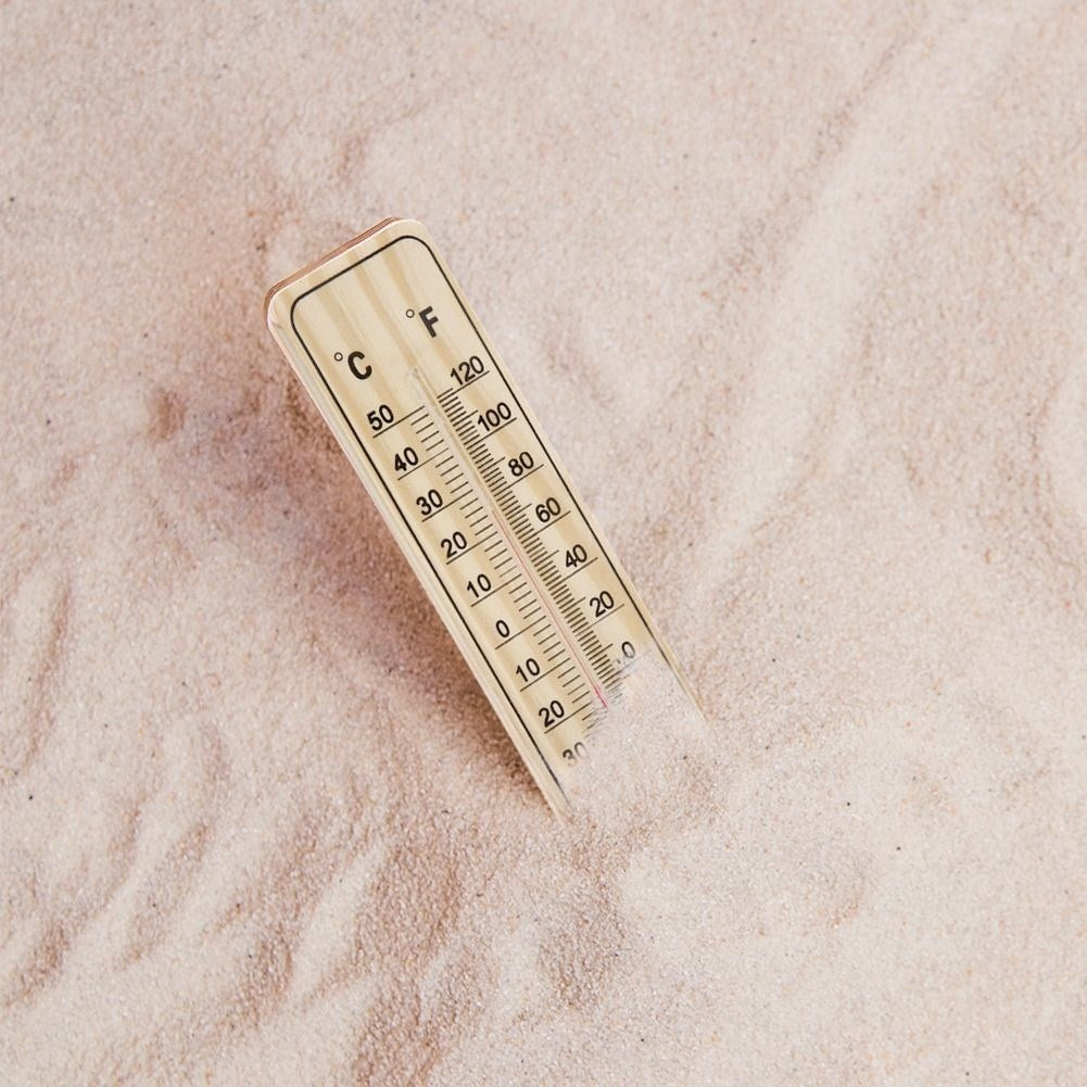 Classic thermometer for indoors and outdoors in MDF board