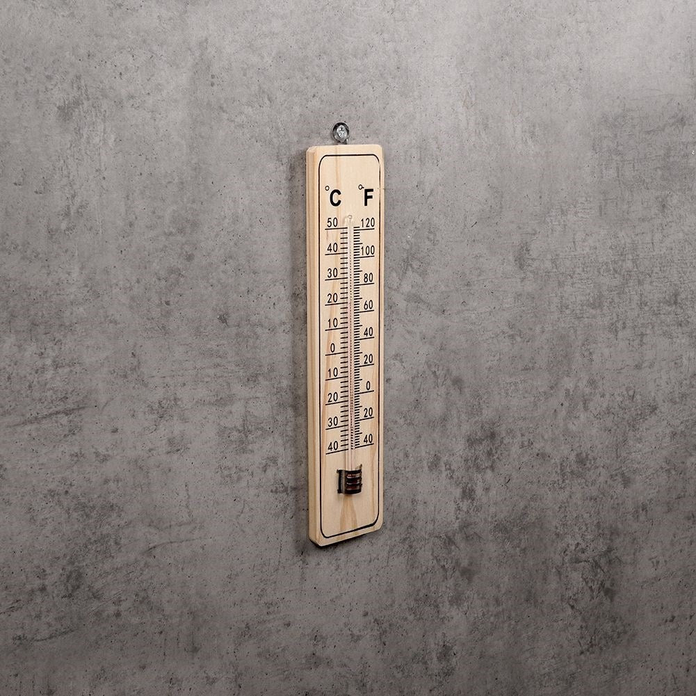 Classic thermometer for indoors and outdoors in MDF board