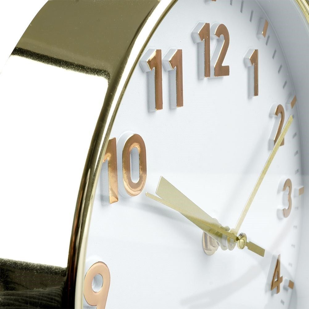 Classic wall clock 20 cm with clear gold numbers