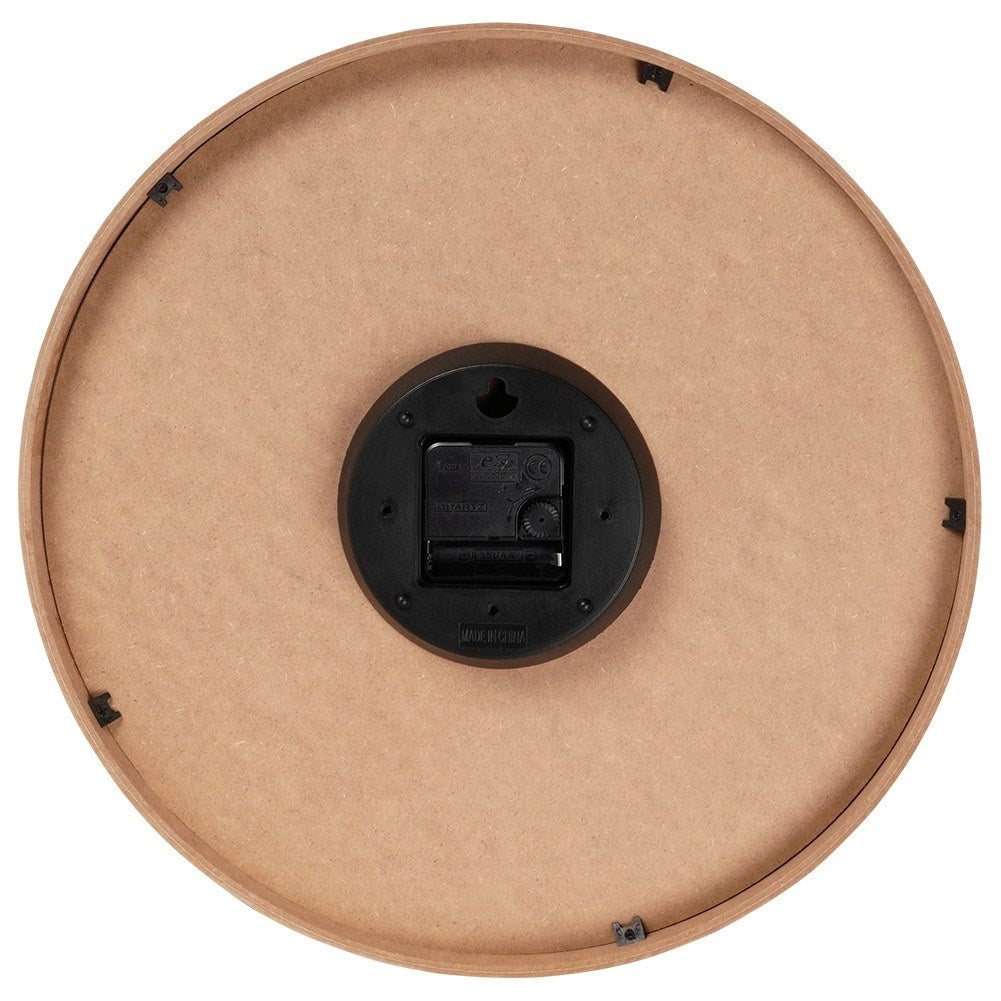 Classic wall clock 38 cm with wooden design