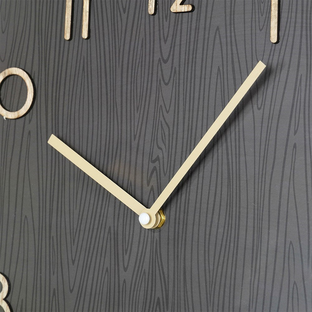Classic wall clock 38 cm with wooden design
