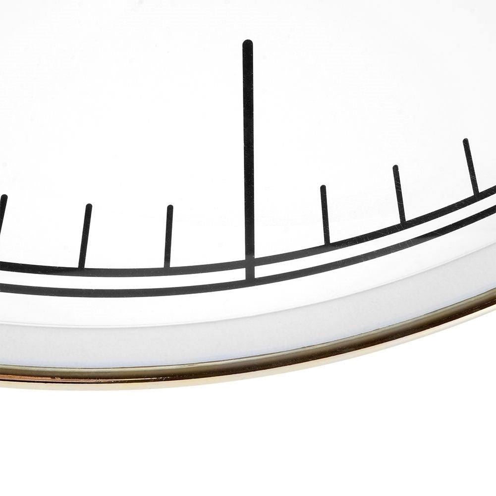 Classic wall clock 50 cm with white dial and black hands