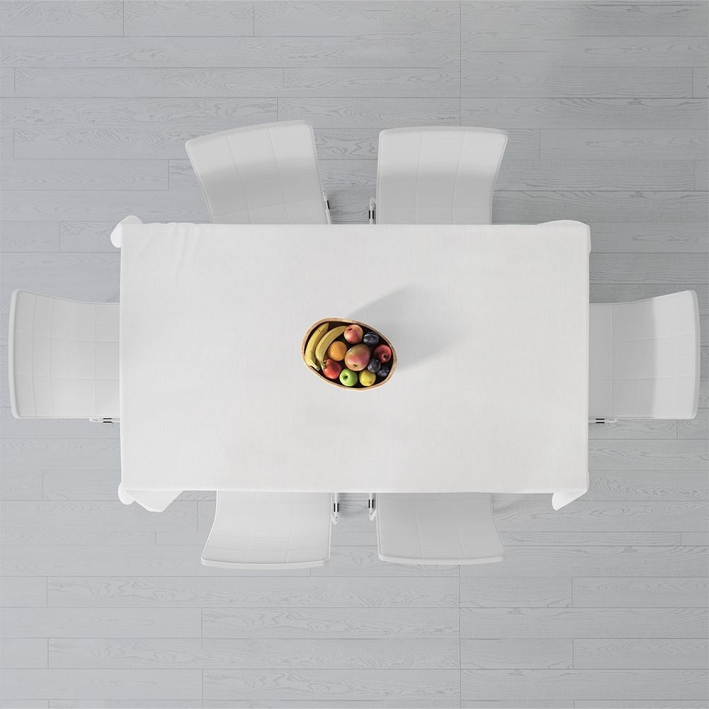 Classic white spotless tablecloth for all occasions
