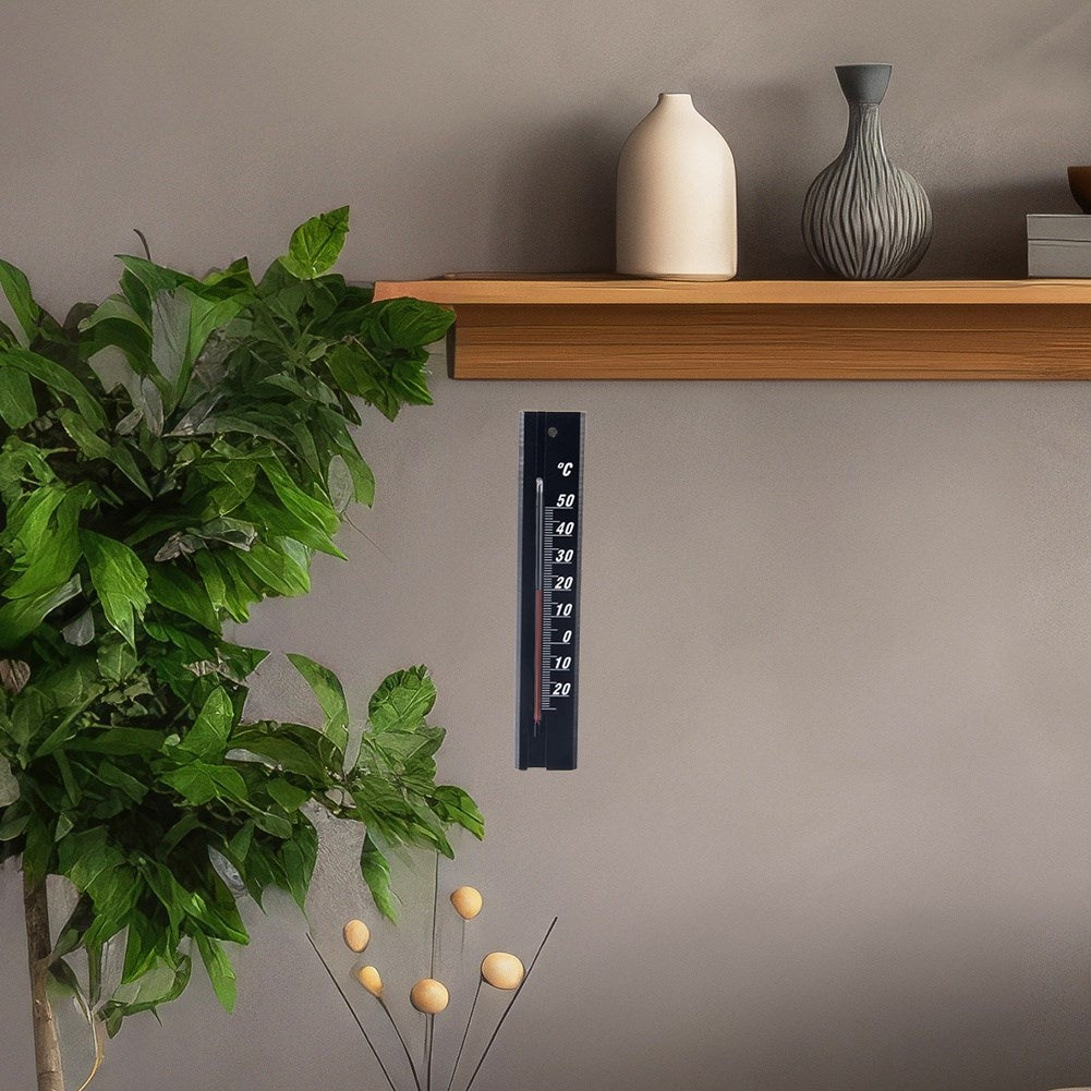 Classic wooden thermometer for indoor and outdoor use