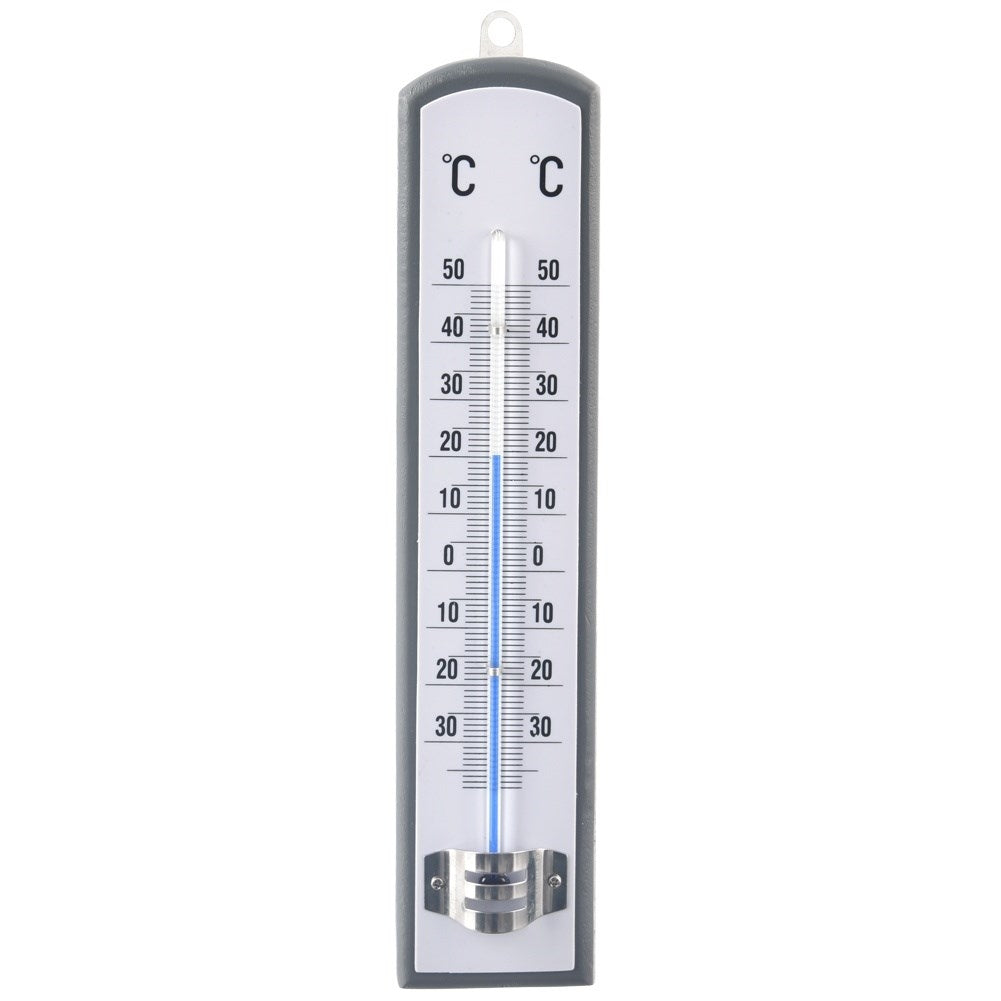 Classic wooden thermometer for indoor and outdoor use
