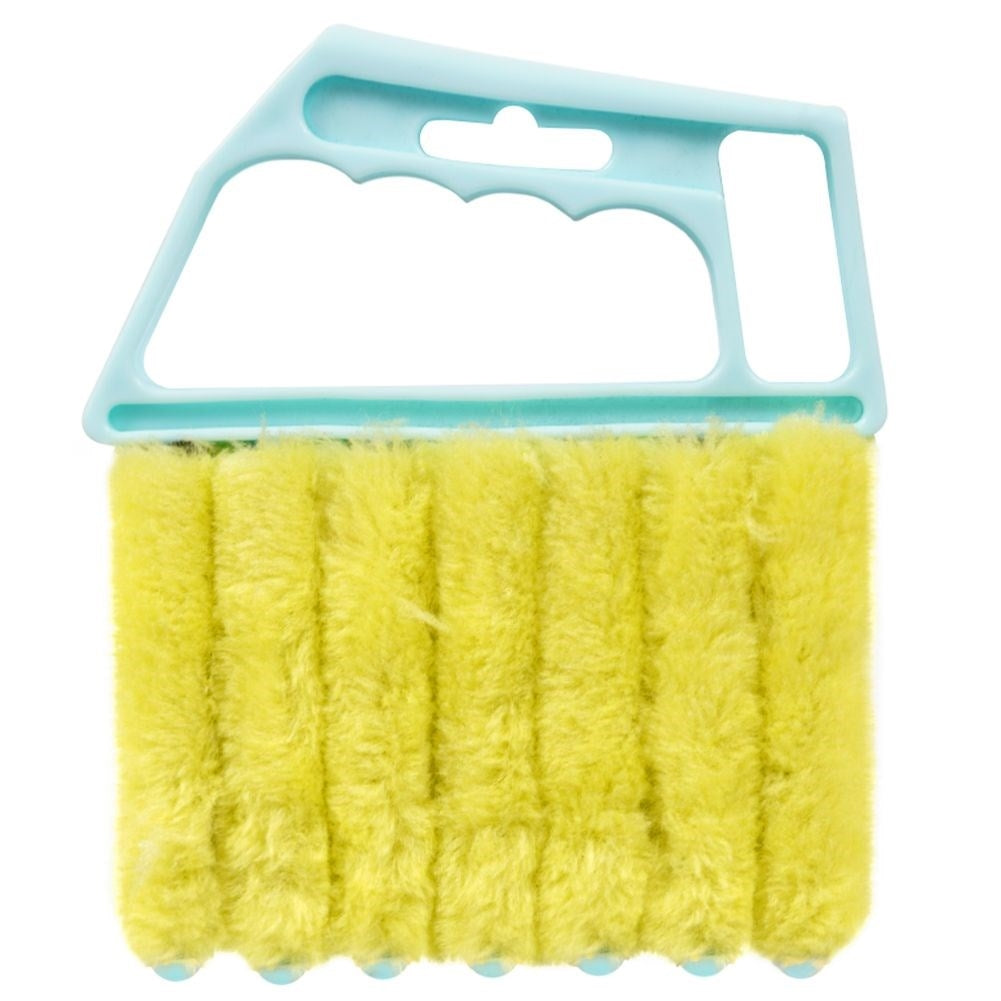 Cleaning brush for blinds with microfiber brush
