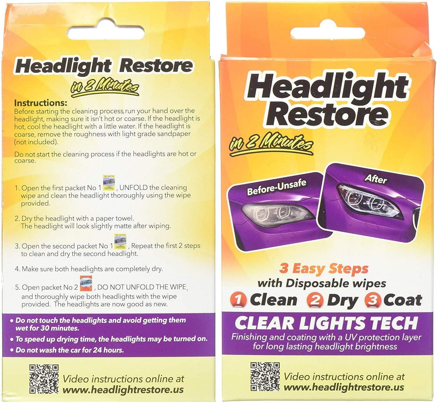 Clear Lights Tech Headlight Restoration Kit