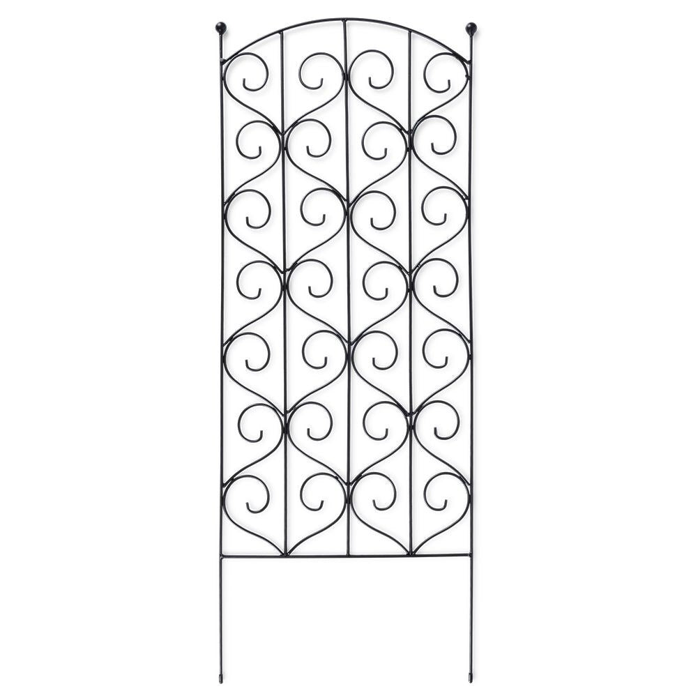Climbing plant support in black metal for optimal cultivation