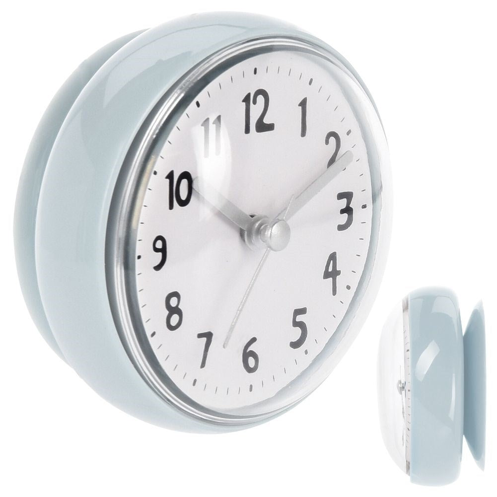 Clock with Suction Cup, Waterproof, 7.5 cm Diameter