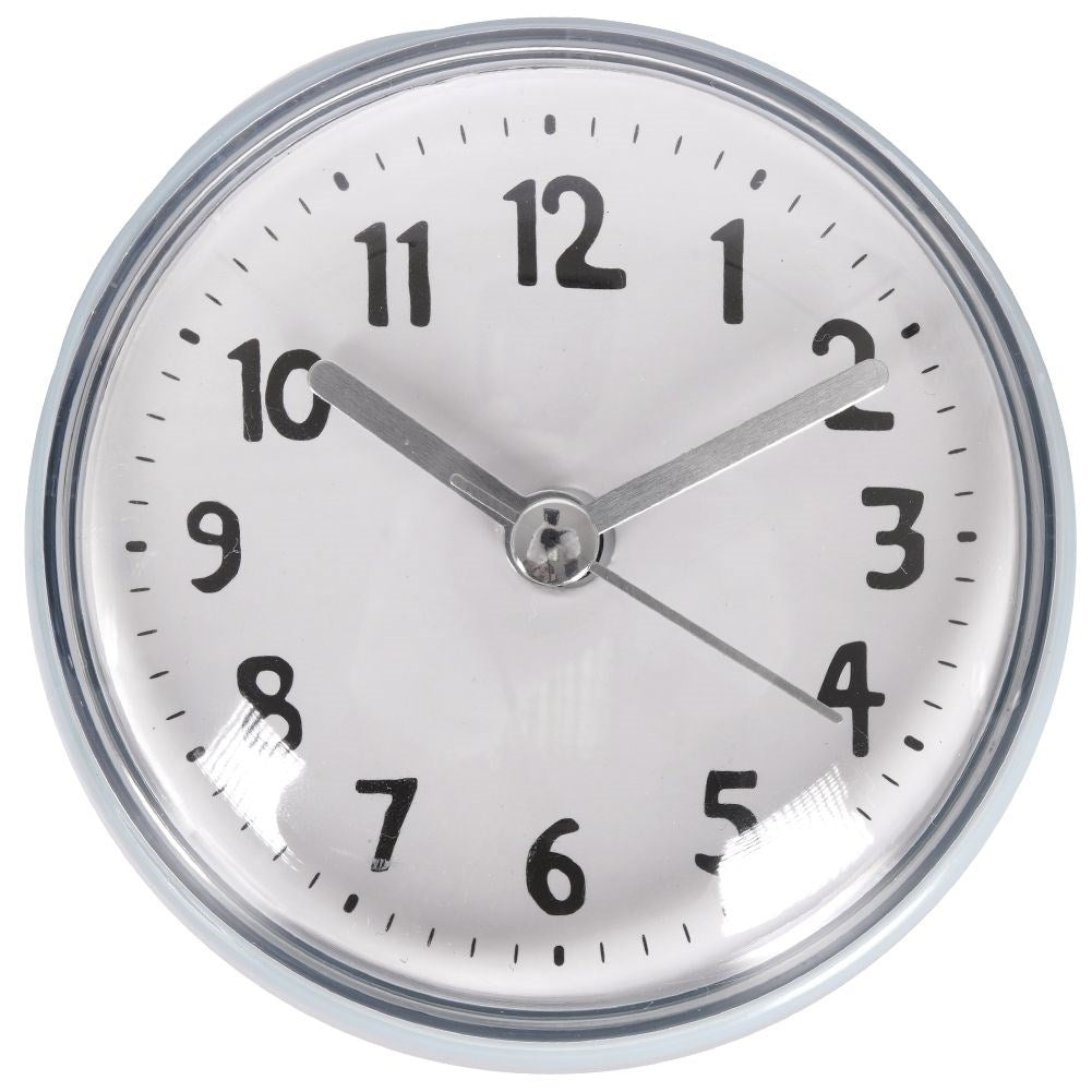Clock with Suction Cup, Waterproof, 7.5 cm Diameter