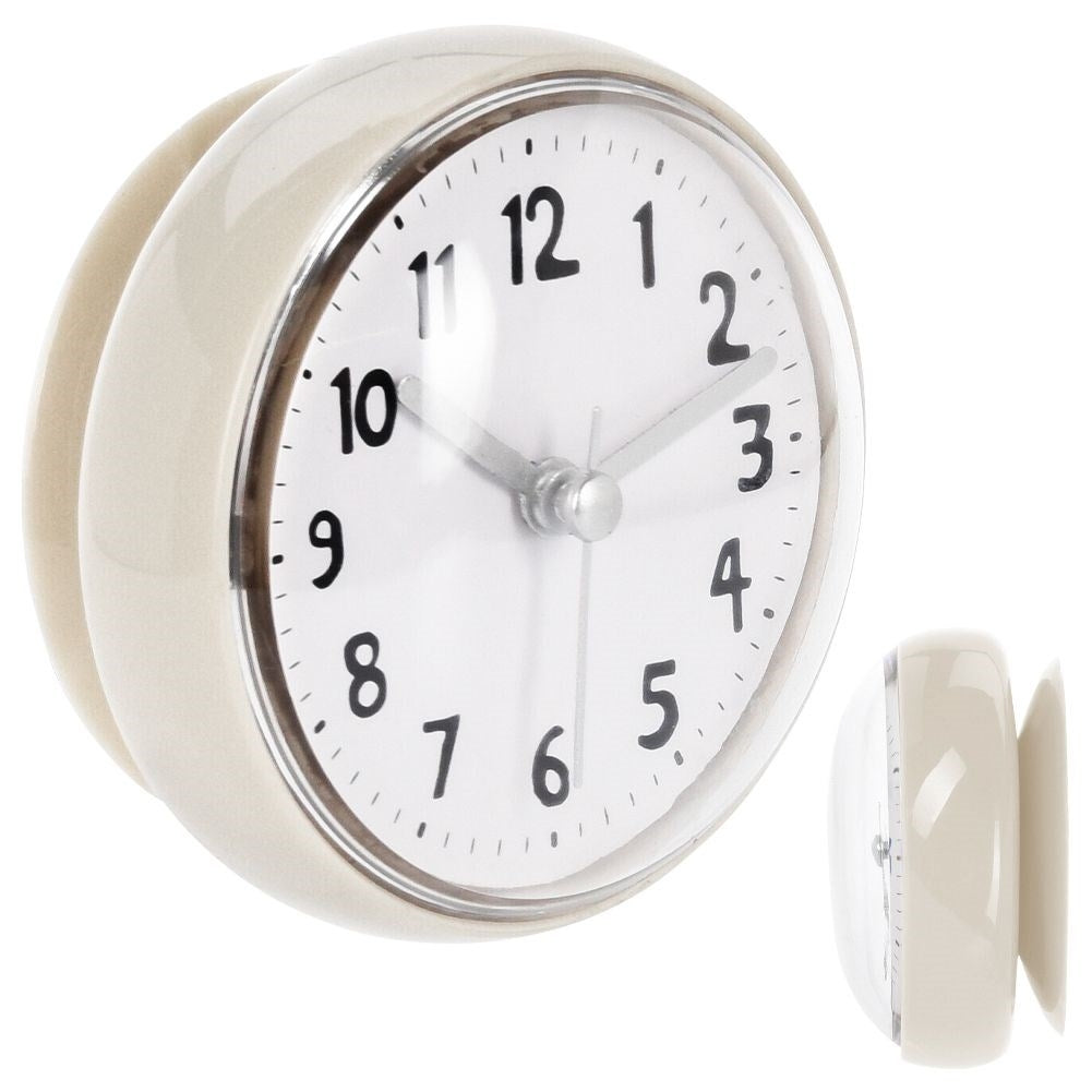Clock with Suction Cup - Waterproof and Easy Assembly