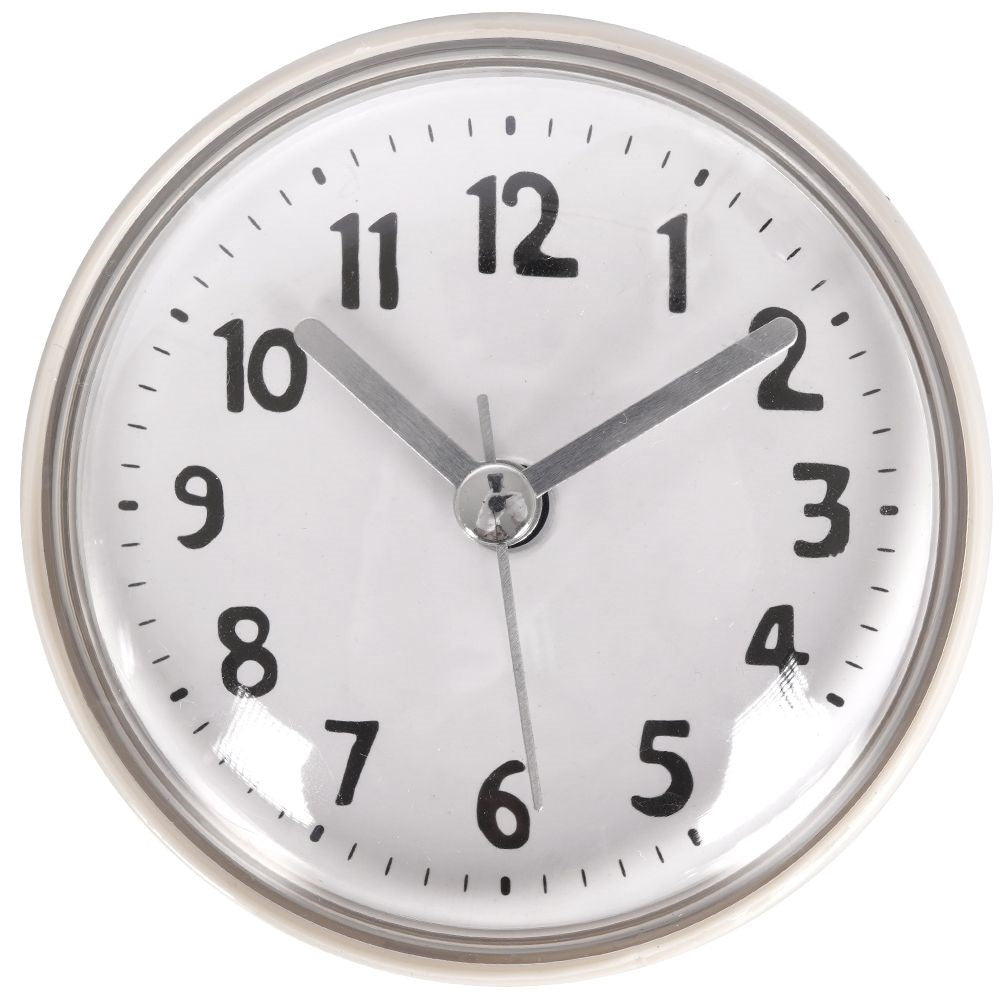 Clock with Suction Cup - Waterproof and Easy Assembly