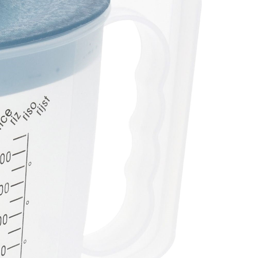 Closed Bowl for Easy Mixing with Lid and Measuring Scale