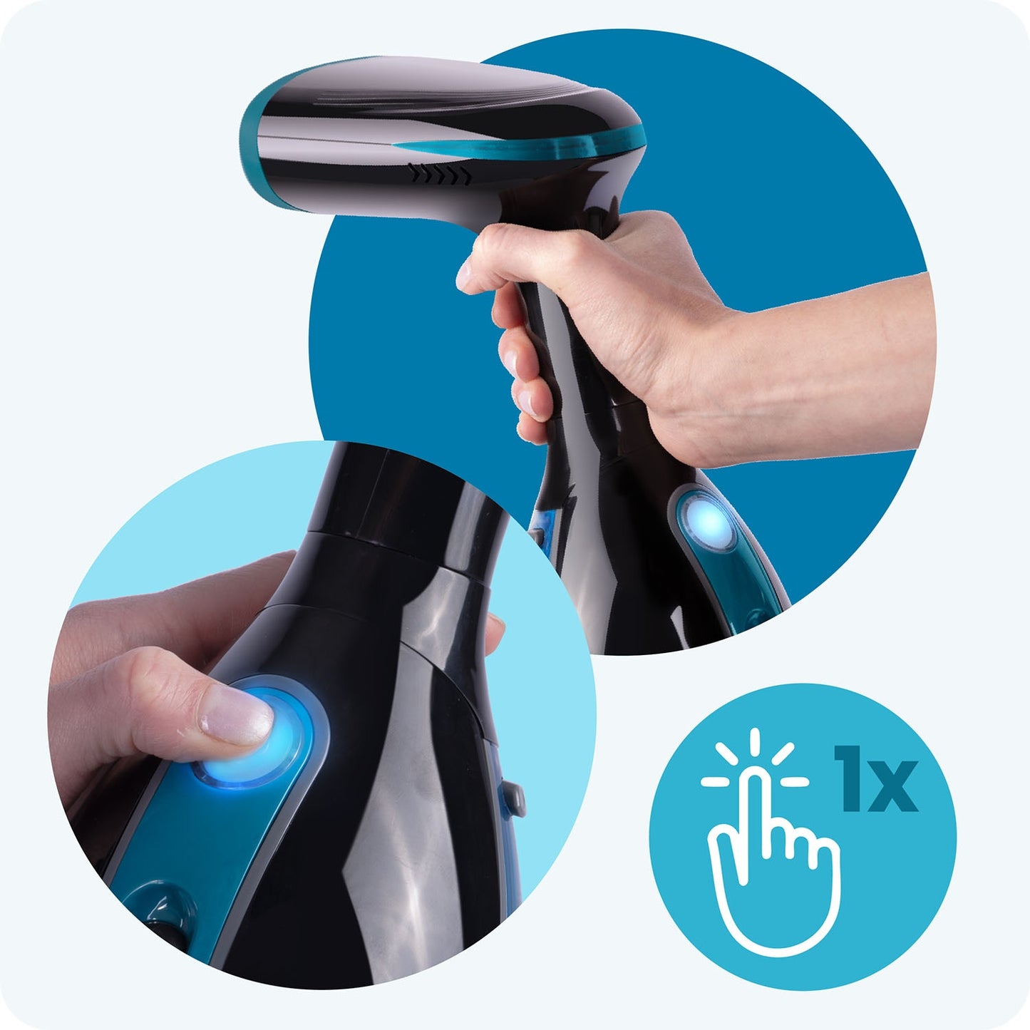 Clothes Steamer 1500W – Handheld Fabric Wrinkle Remover