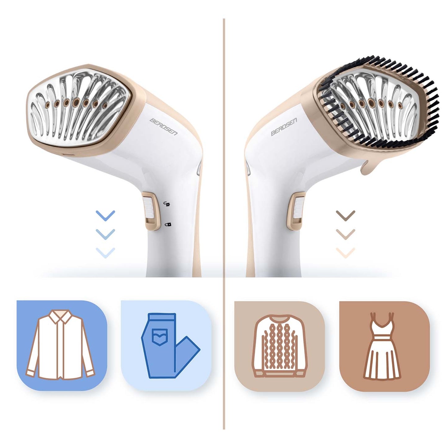 Clothes Steamer 1600W, 230ml Tank, 26g/min Steam Output