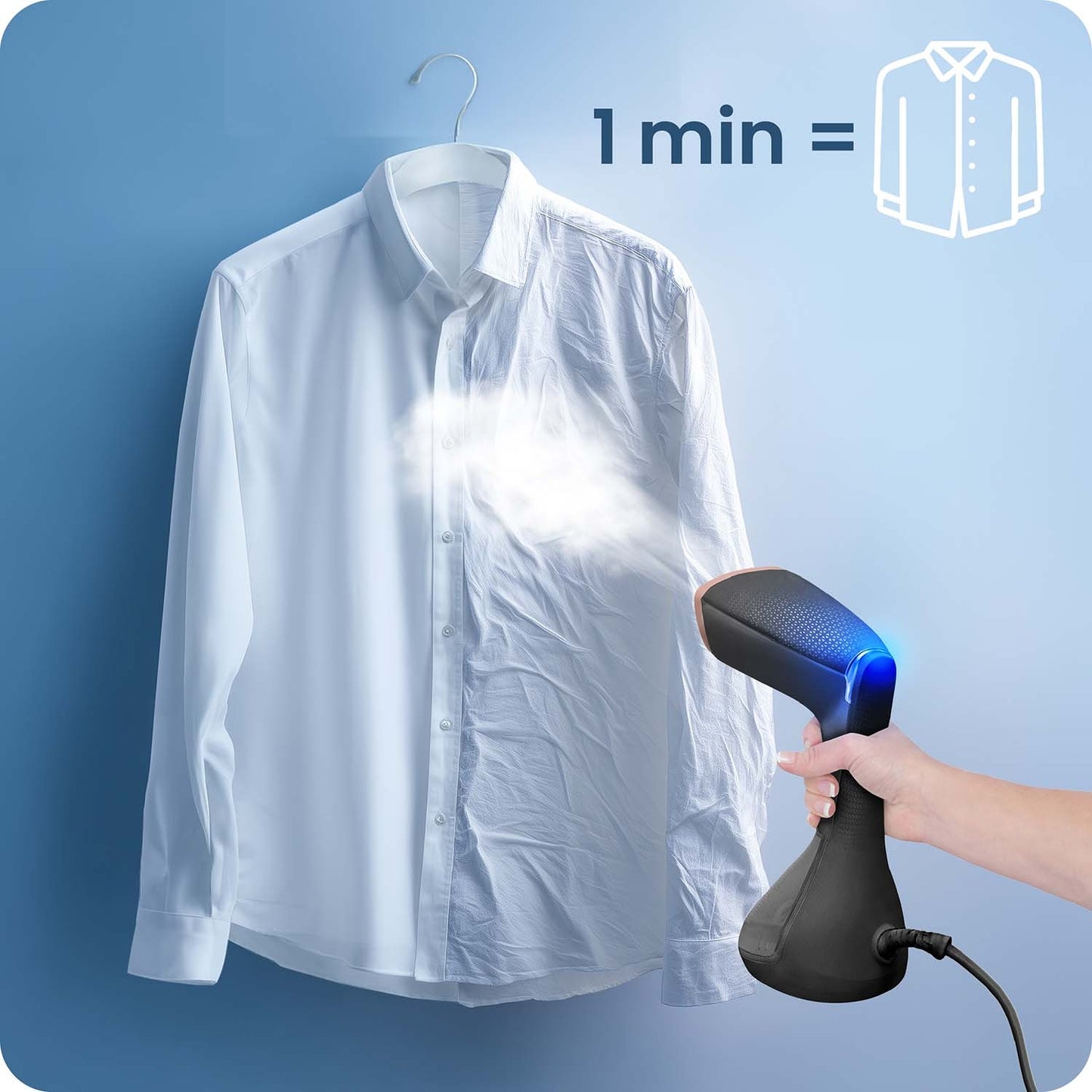 Clothes Steamer 1600W, 230ml Water Tank