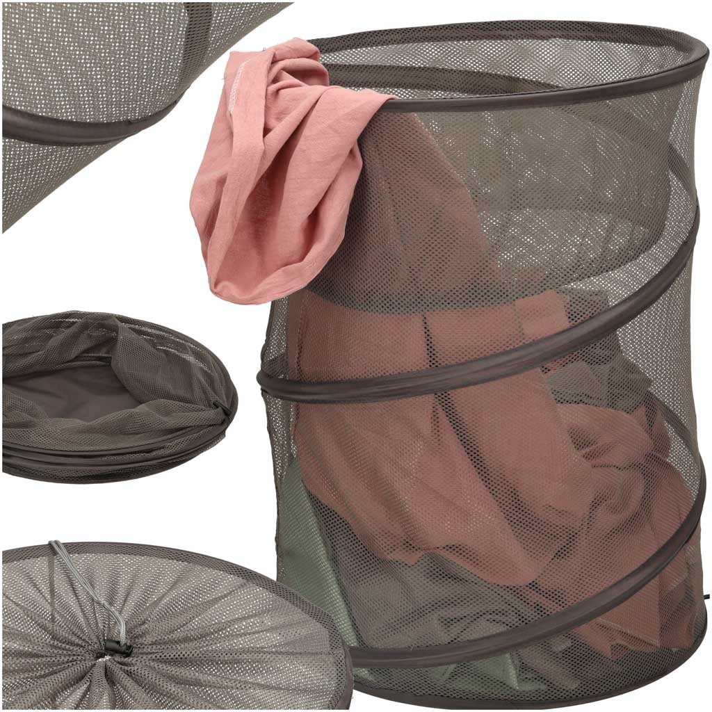 Clothes basket laundry folding hanging mesh basket