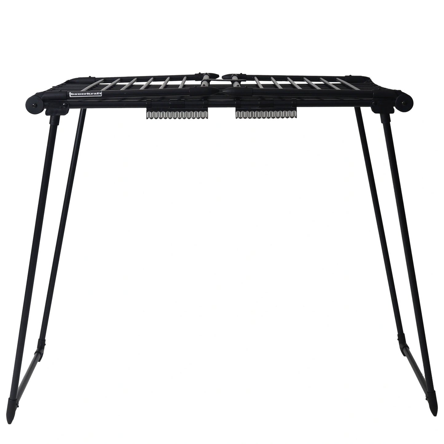 Clothes drying rack, standing, balcony, 25 meters, black