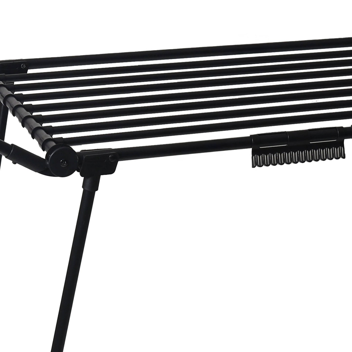 Clothes drying rack, standing, balcony, 25 meters, black
