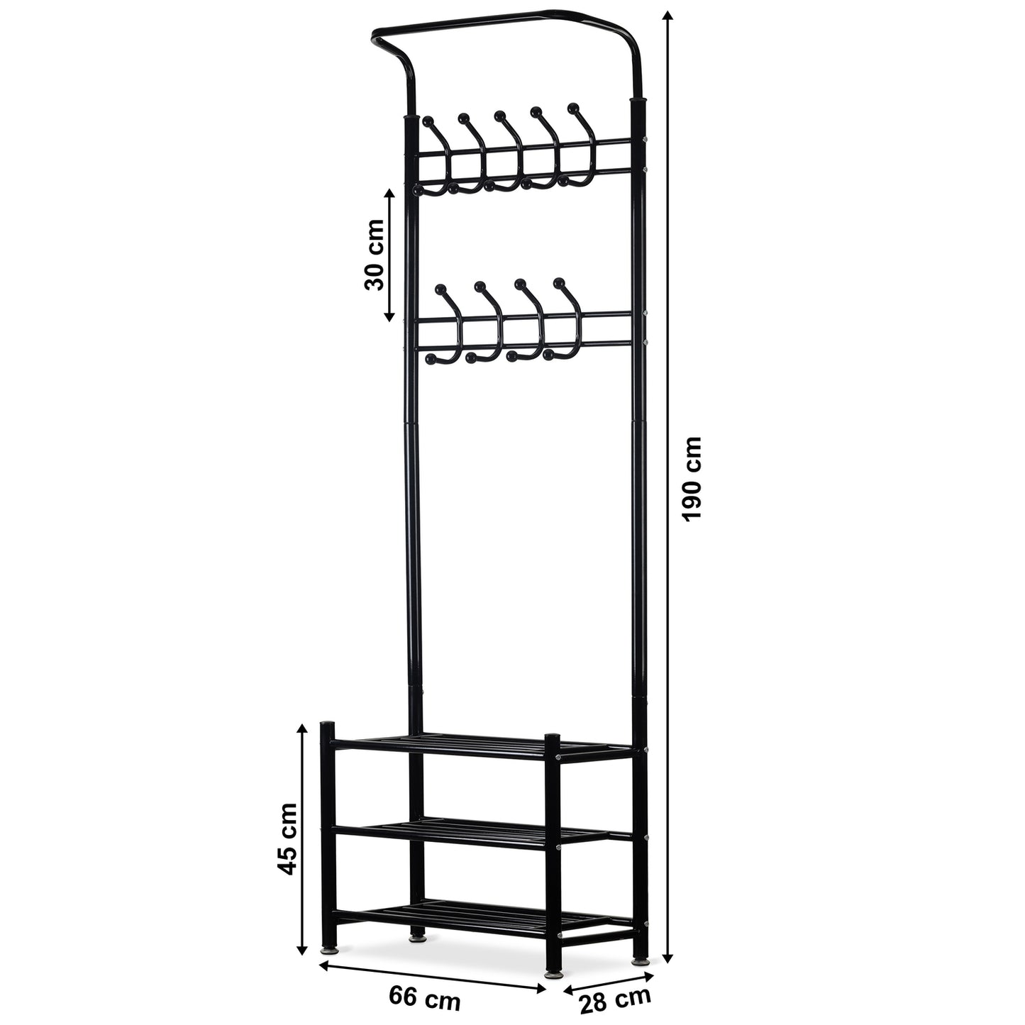 Clothes hanger + cabinet, shelf, shoe shelf ModernHome