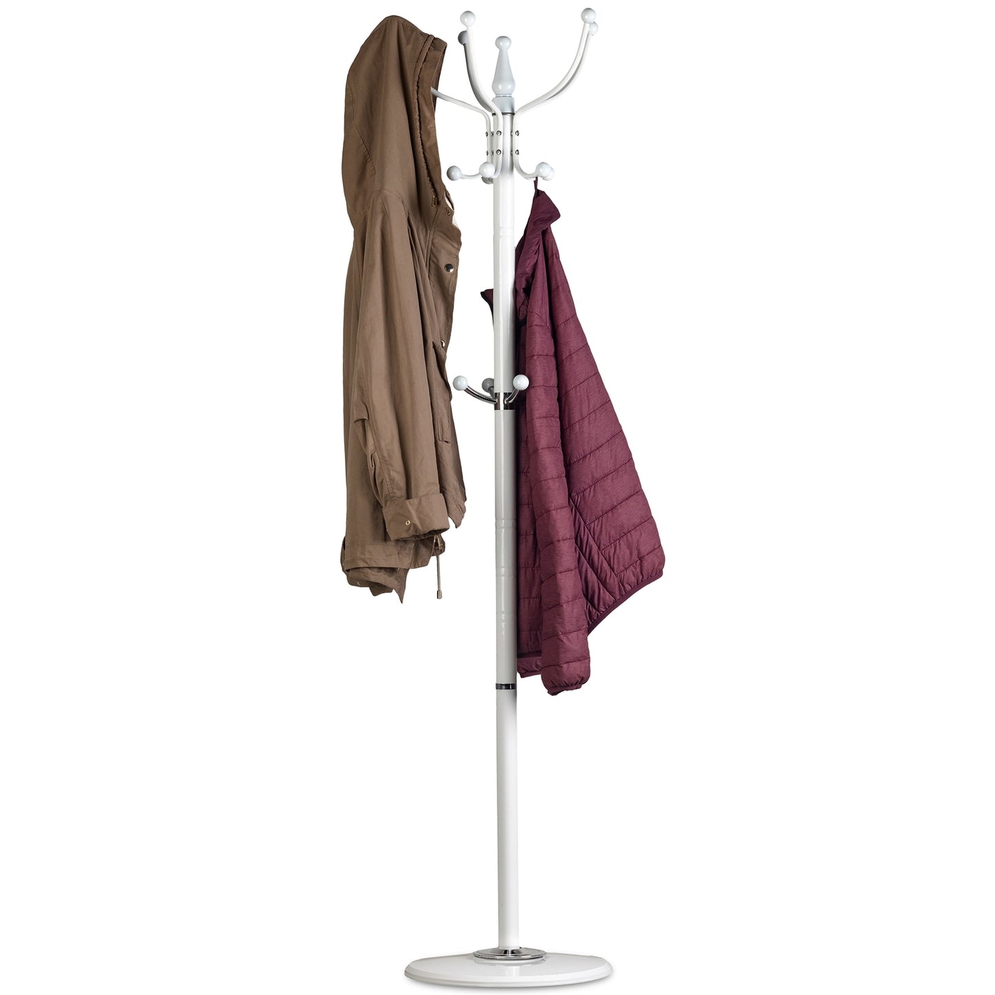 Clothes hanger clothing stand stable base white