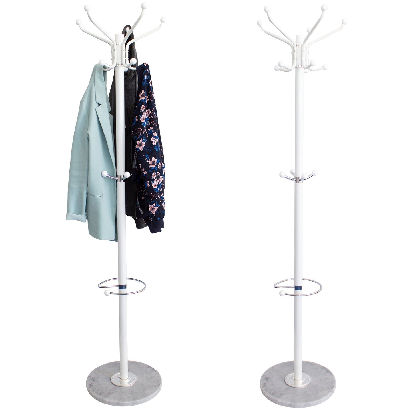 Clothes rack, clothes, umbrellas, marble white ModernHome