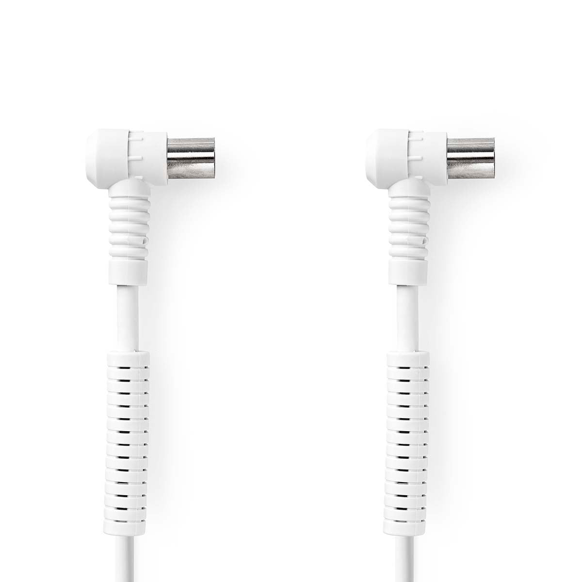Coaxial cable | IEC (Coax) Male | IEC (Coax) Female | Nickel Plated | 120 dB| 75 Ohm | Four Protections | 10.0 m | Round | PVC | White | Envelope