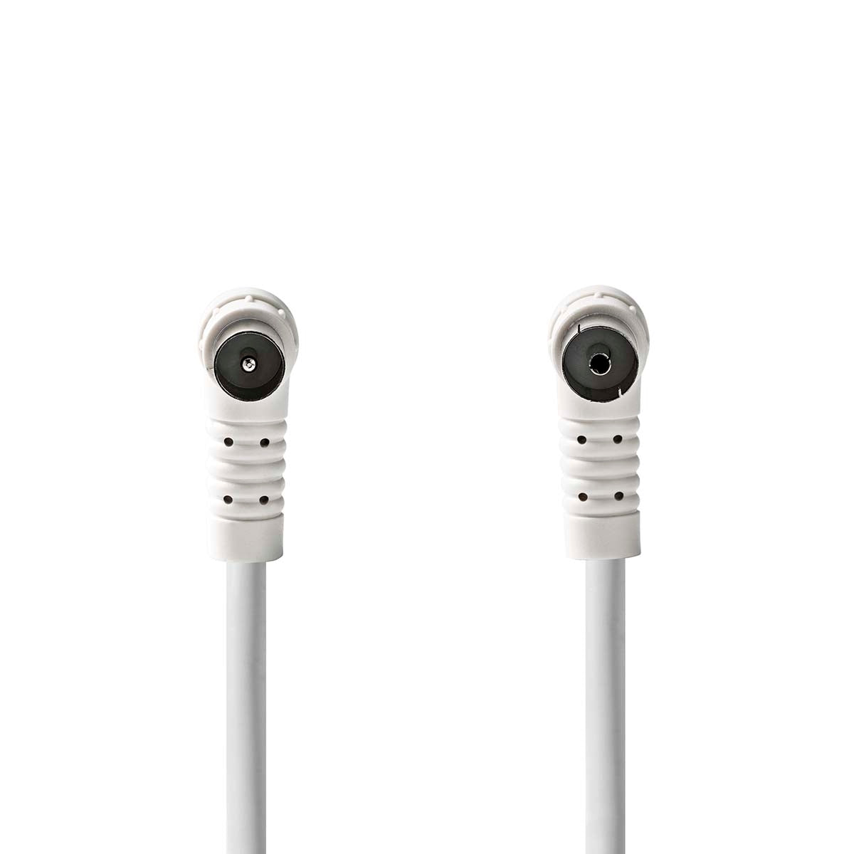 Coaxial cable | IEC (Coax) Male | IEC (Coax) Female | Nickel Plated | 120 dB| 75 Ohm | Four Protections | 3.00 m | Round | PVC | White | Box