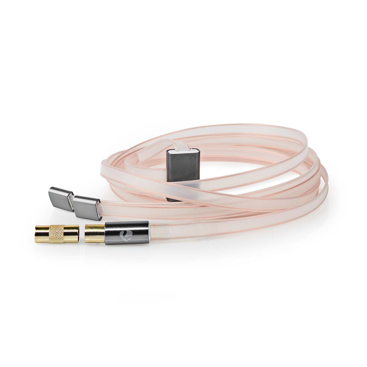Coaxial cable | IEC (Coax) Male | IEC (Coax) Male | Gold Plated | 50 Ohm | Unprotected | 2.00 m | Flat | PVC | Anthracite | Box