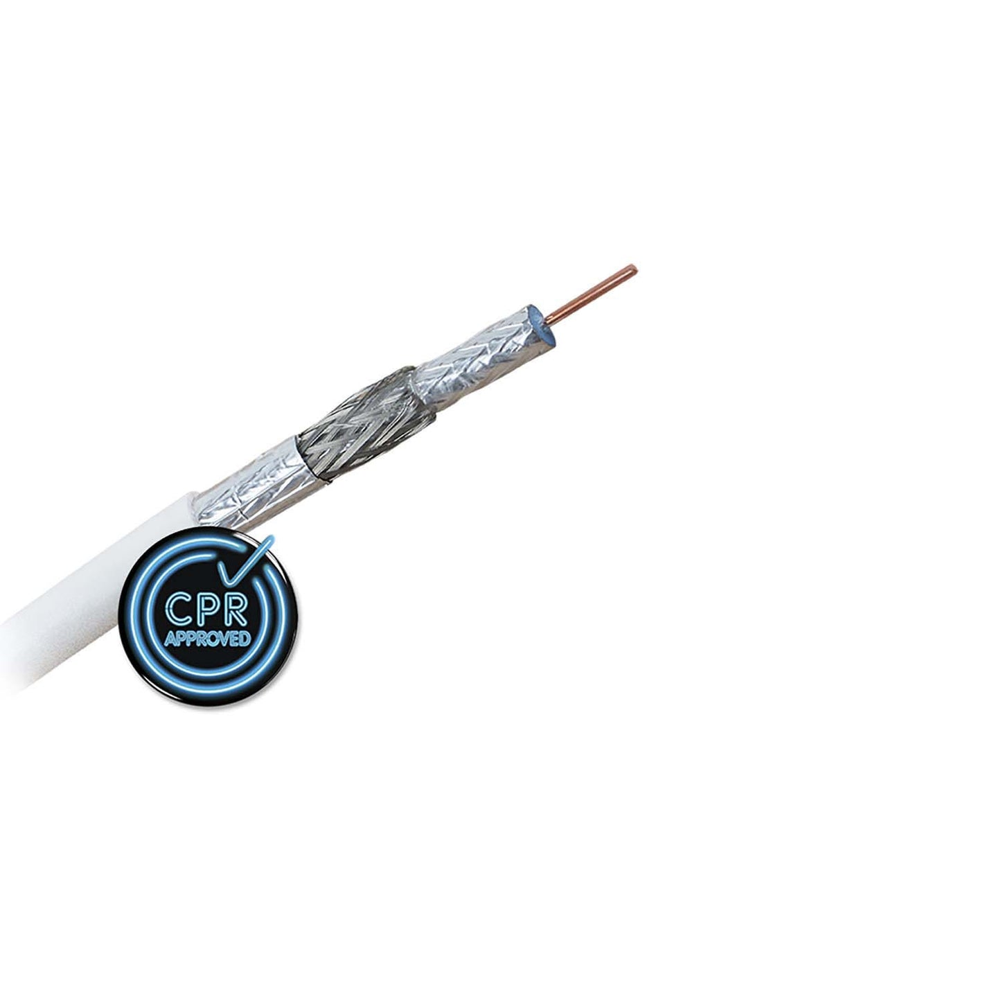 Coaxial cable KOKA 9 Eca 20 m White