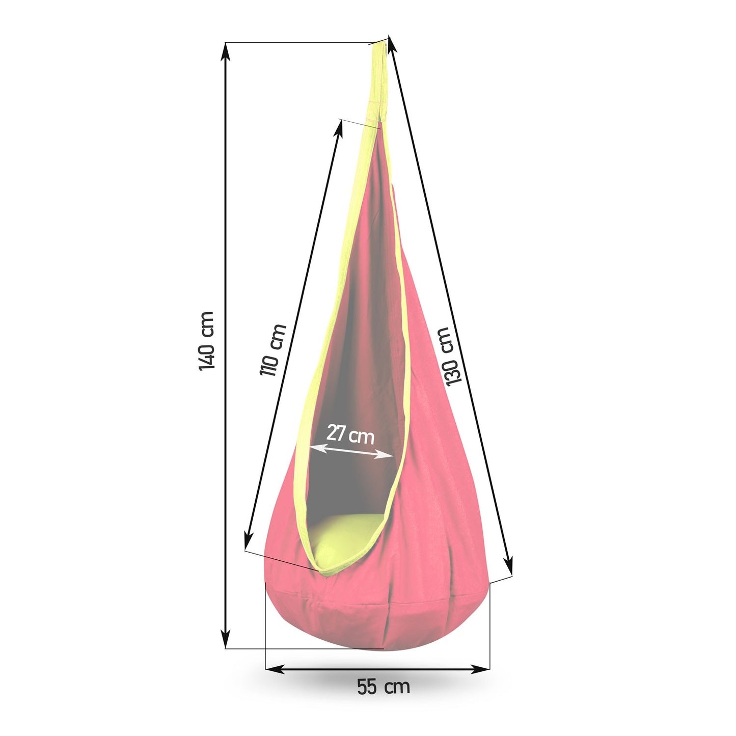 Cocoon hanging chair Neo-Sport red