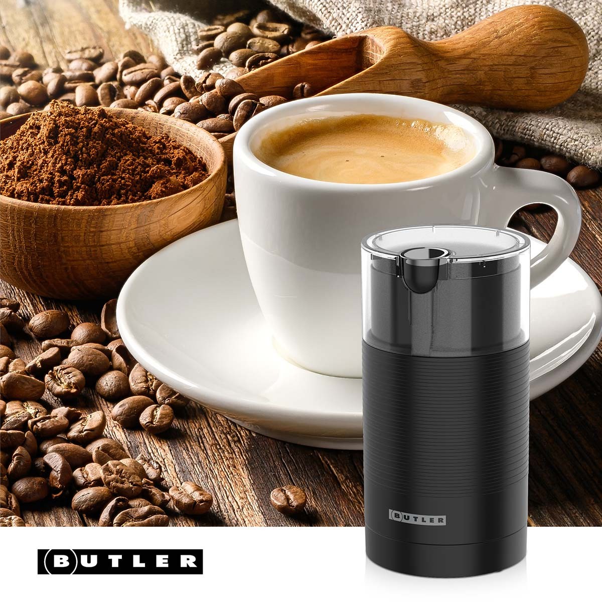 Coffee Grinder, 150W, 70g Capacity, Black