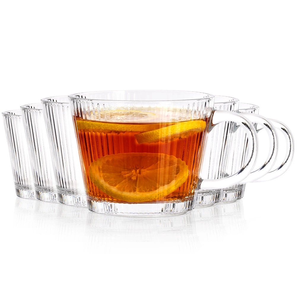 Coffee & Tea Glasses Set, 370ml, 6 Pieces